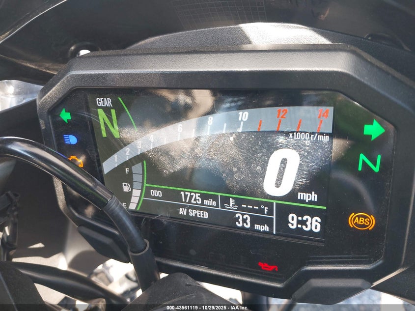 2025 Kawasaki Ex500 A/B VIN: ML5EXGJ16SDA57362 Lot: 43561119