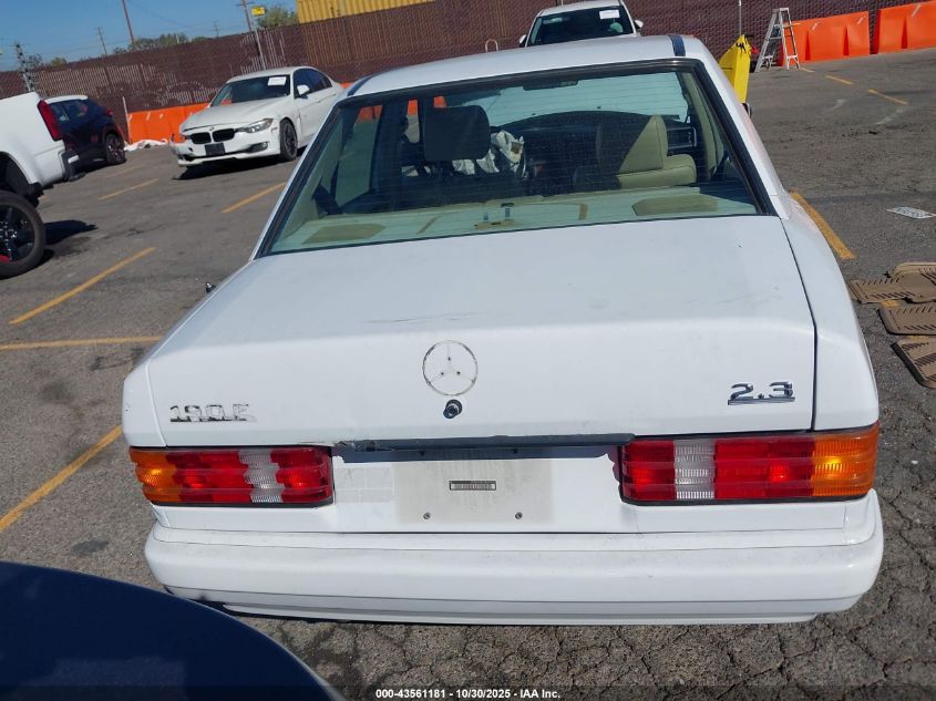 1991 Mercedes-Benz 190 E 2.3 VIN: WDBDA28D1MF829050 Lot: 43561181