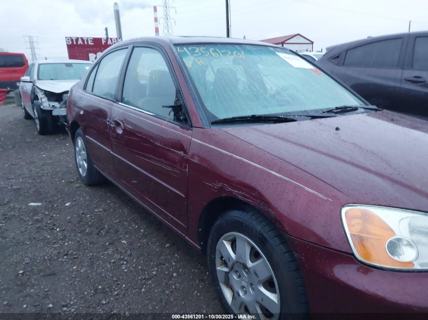 2002 Honda Civic Ex VIN: 1HGES26722L063846 Lot: 43561201