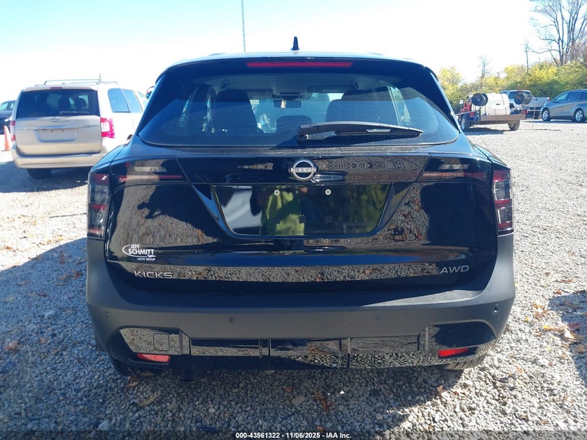 2025 NISSAN KICKS S INTELLIGENT AWD 3N8AP6BB2SL322246