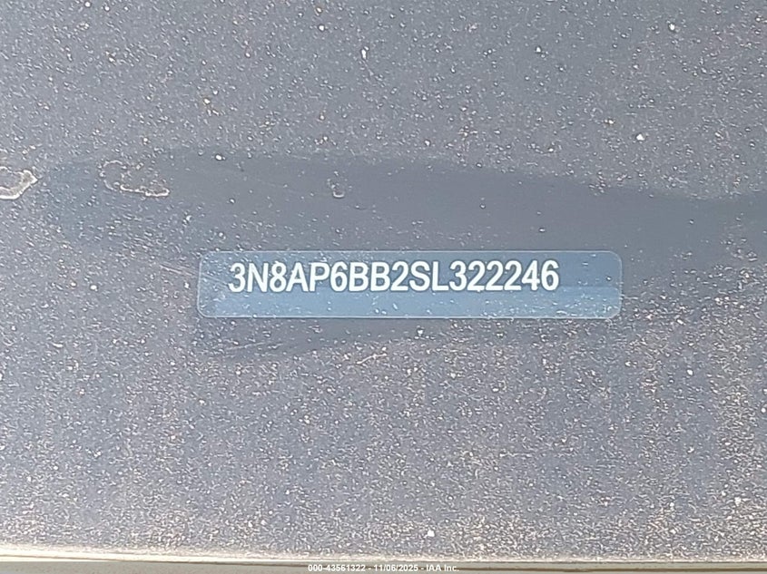 2025 NISSAN KICKS S INTELLIGENT AWD 3N8AP6BB2SL322246