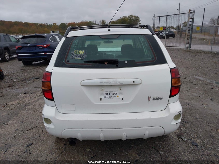 2004 Pontiac Vibe VIN: 5Y2SL62874Z468606 Lot: 43561323