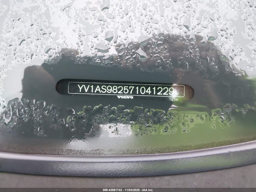 2007 Volvo S80 3.2 VIN: YV1AS982571041229 Lot: 43561742