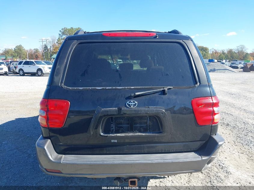 2003 Toyota Sequoia Sr5 V8 VIN: 5TDBT44A23S166418 Lot: 43561912