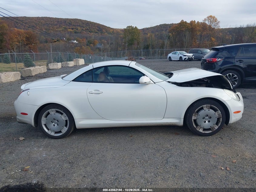 2002 Lexus Sc 430 VIN: JTHFN48Y320021830 Lot: 43562188