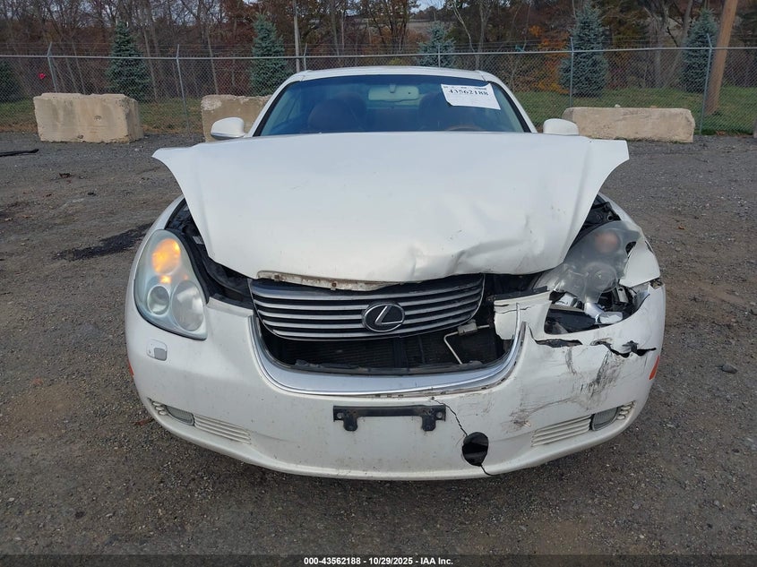 2002 Lexus Sc 430 VIN: JTHFN48Y320021830 Lot: 43562188