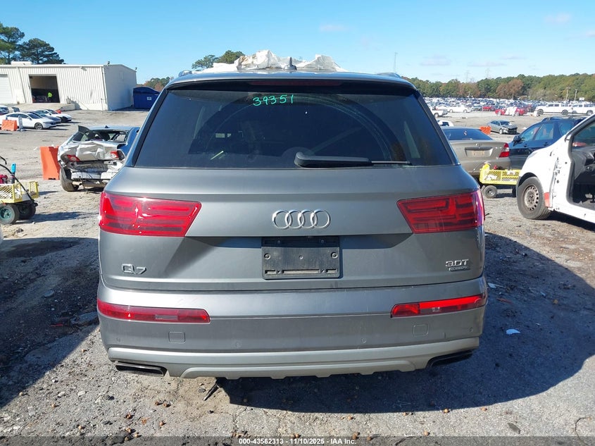 2017 Audi Q7 3.0T Premium VIN: WA1LAAF79HD016314 Lot: 43562313
