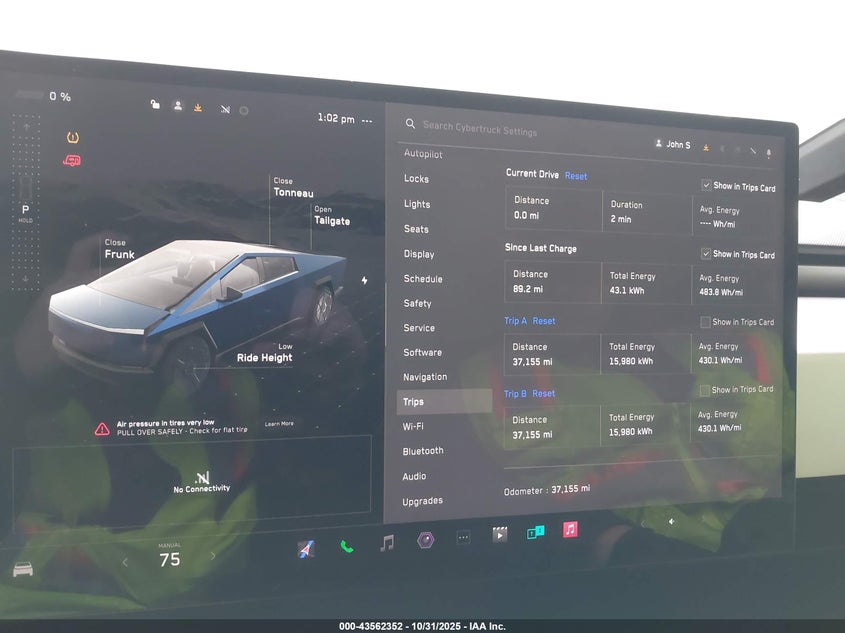 2024 Tesla Cybertruck All-Wheel Drive VIN: 7G2CEHED7RA011398 Lot: 43562352