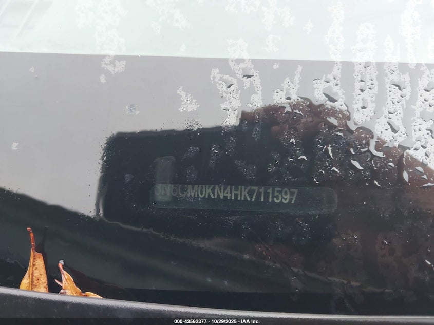 2017 Nissan Nv200 S VIN: 3N6CM0KN4HK711597 Lot: 43562377