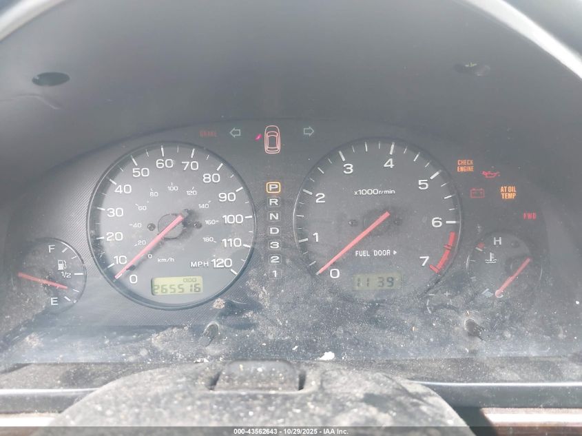 2000 Subaru Legacy Gt Limited VIN: 4S3BE6562Y7203324 Lot: 43562643