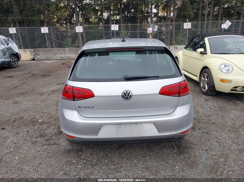 2015 Volkswagen E-Golf Sel Premium VIN: WVWPP7AUXFW907445 Lot: 43562646