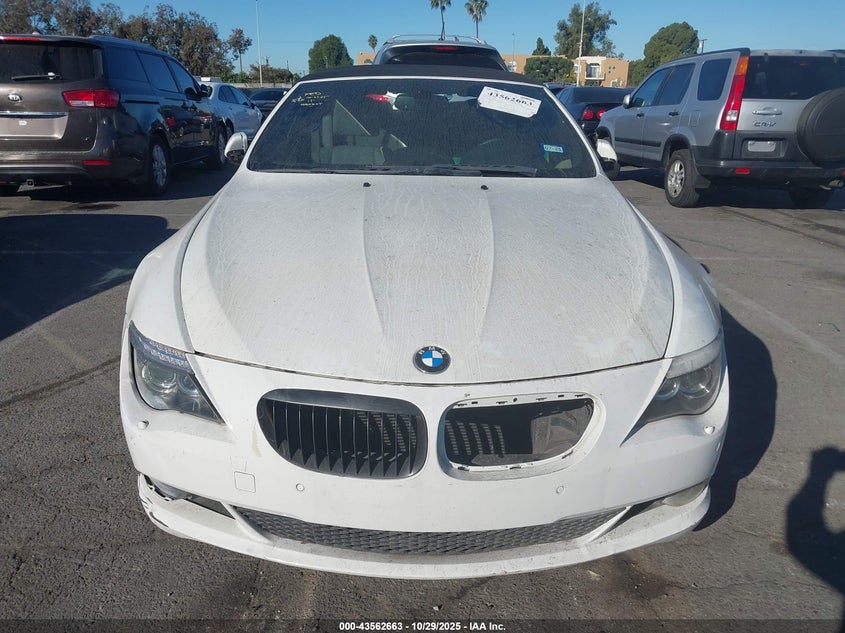 2009 BMW 650I VIN: WBAEB53589CX64272 Lot: 43562663