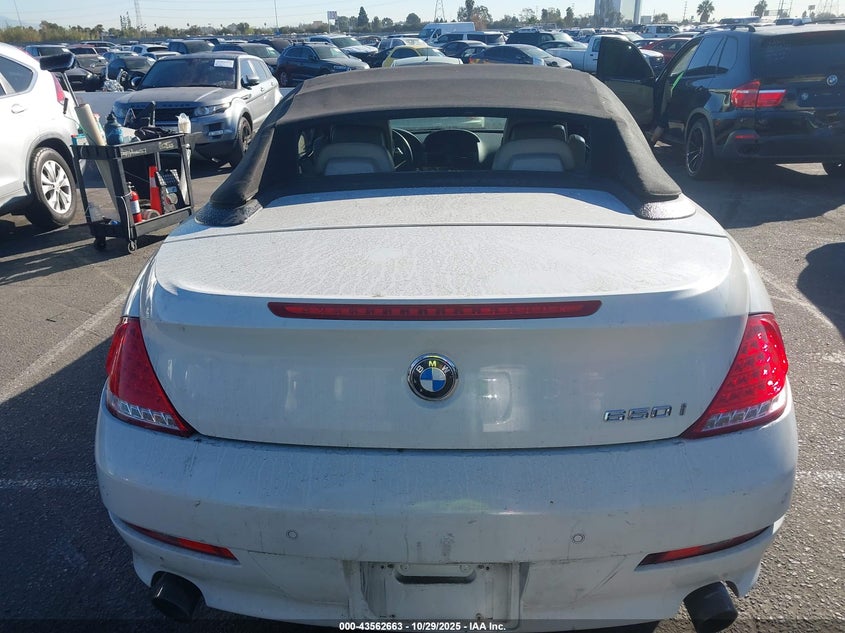 2009 BMW 650I VIN: WBAEB53589CX64272 Lot: 43562663