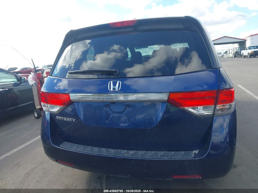 2015 Honda Odyssey Ex-L VIN: 5FNRL5H64FB095659 Lot: 43562708