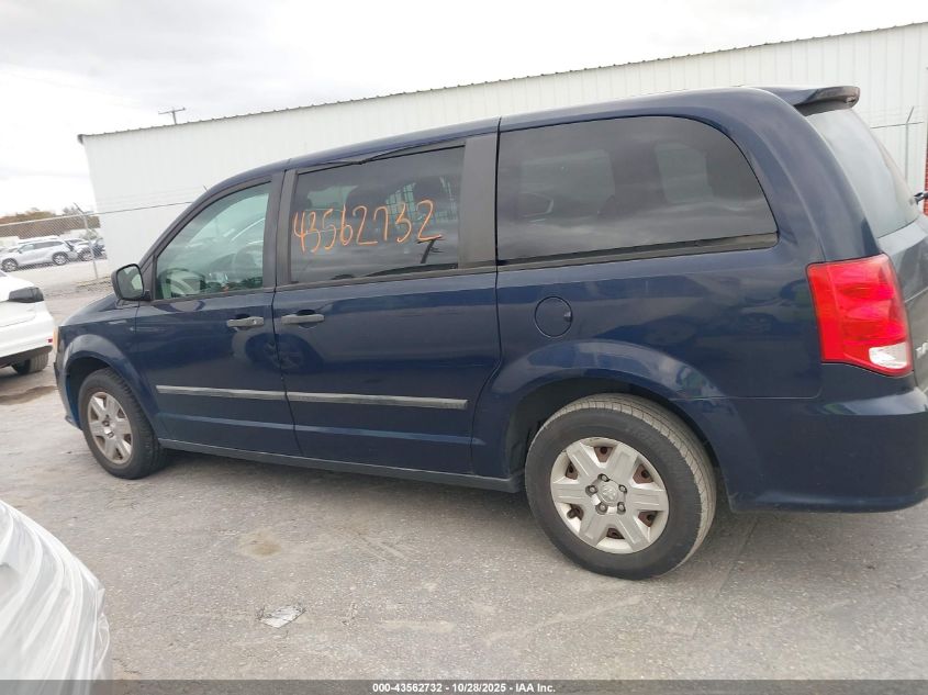 2013 Ram Cargo Tradesman VIN: 2C4JRGAG9DR786567 Lot: 43562732