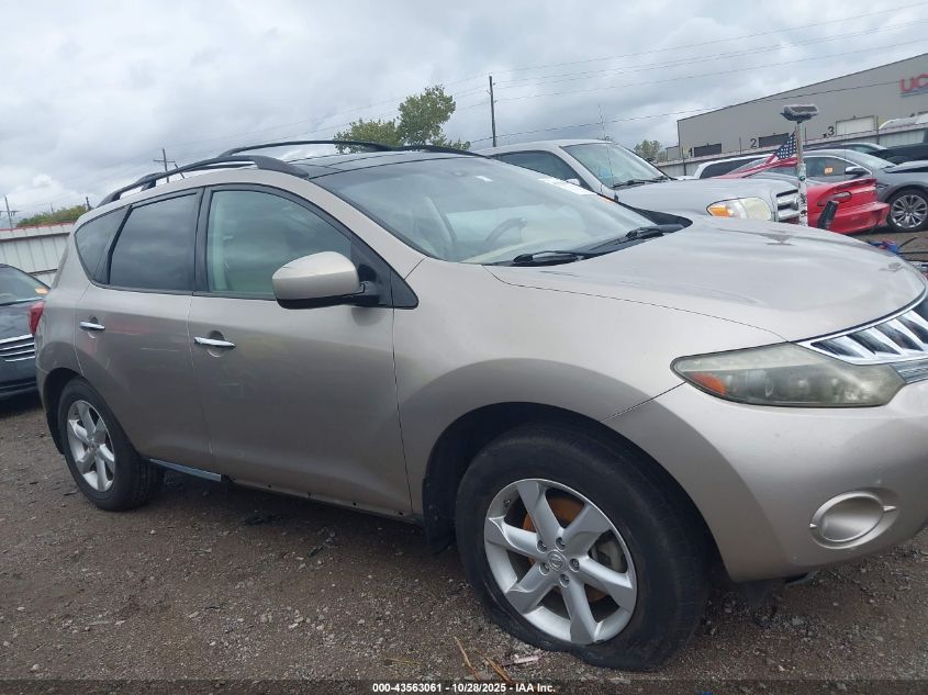2009 Nissan Murano Sl VIN: JN8AZ18U09W022196 Lot: 43563061