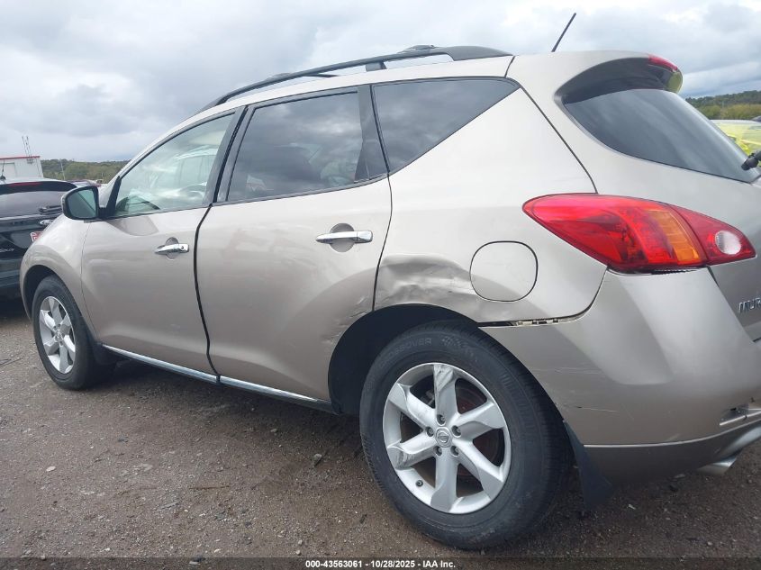 2009 Nissan Murano Sl VIN: JN8AZ18U09W022196 Lot: 43563061
