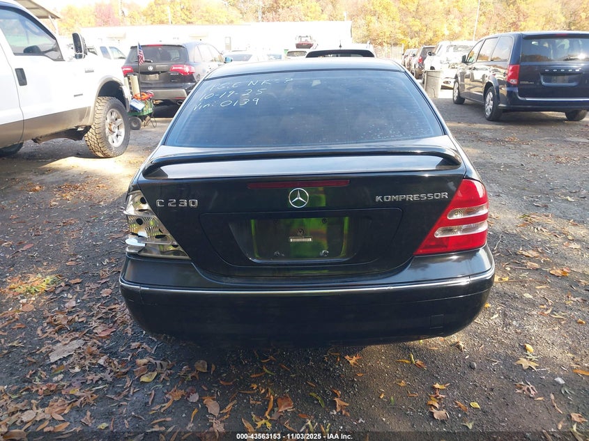 2003 Mercedes-Benz C 230 Kompressor Sport VIN: WDBRF40J53F400139 Lot: 43563153