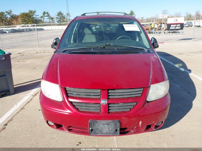 2007 Dodge Grand Caravan Sxt VIN: 2D4GP44L67R317225 Lot: 43563504