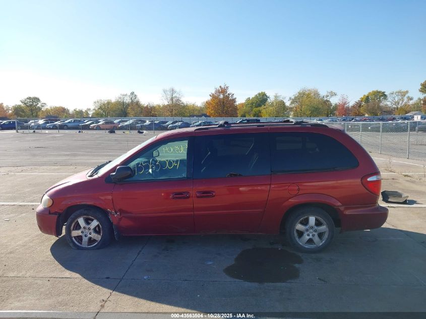 2007 Dodge Grand Caravan Sxt VIN: 2D4GP44L67R317225 Lot: 43563504