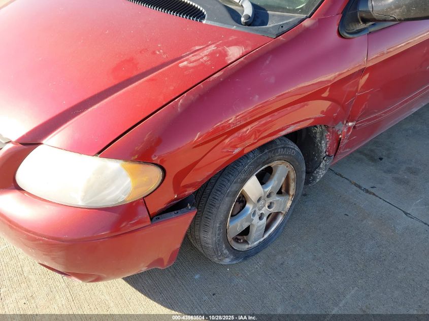 2007 Dodge Grand Caravan Sxt VIN: 2D4GP44L67R317225 Lot: 43563504