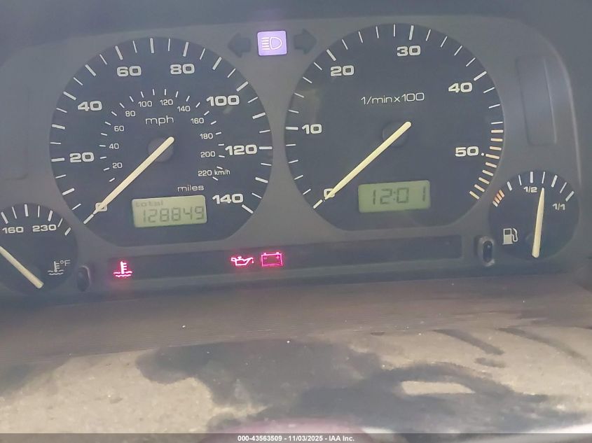 1998 Volkswagen Jetta Tdi VIN: 3VWRF81H7WM238536 Lot: 43563509