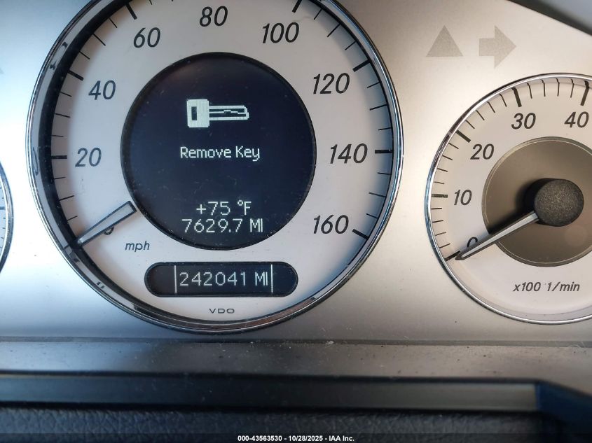 2008 Mercedes-Benz E 350 VIN: WDBUF56X78B194719 Lot: 43563530