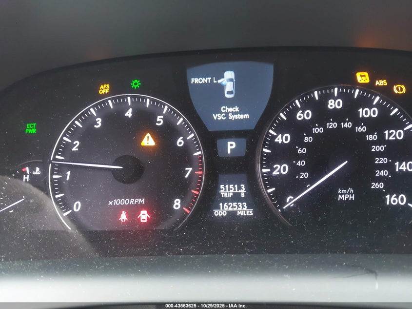 2008 Lexus Ls 460 VIN: JTHBL46F085073093 Lot: 43563625