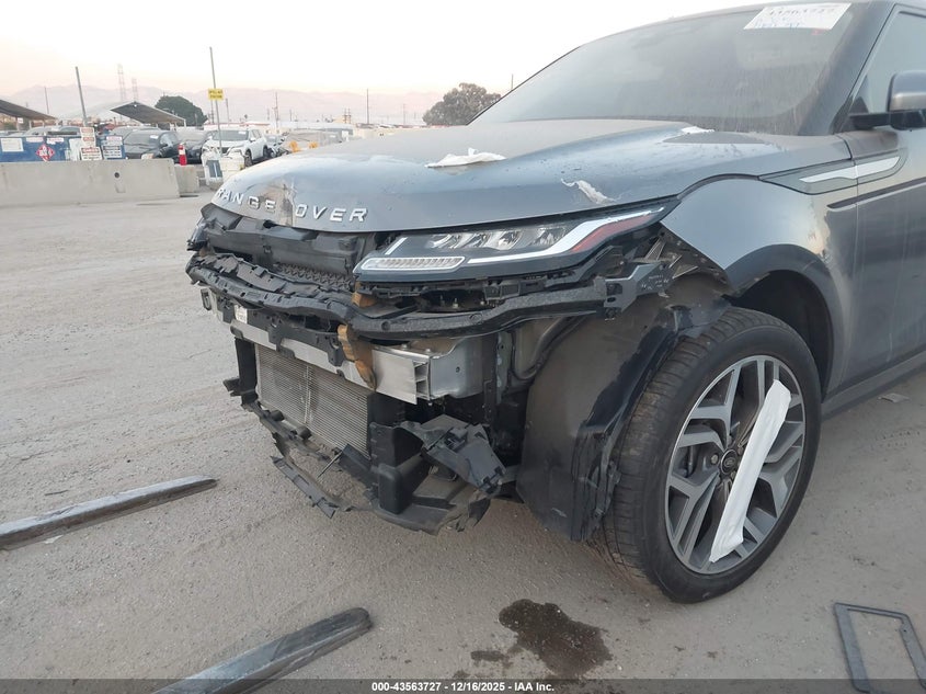 2022 Land Rover Range Rover Evoque S VIN: SALZJ2FX1NH172186 Lot: 43563727