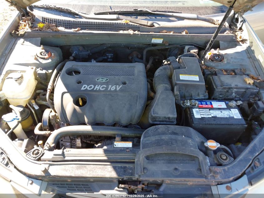 2008 Hyundai Sonata Gls VIN: 5NPET46CX8H395745 Lot: 43563752