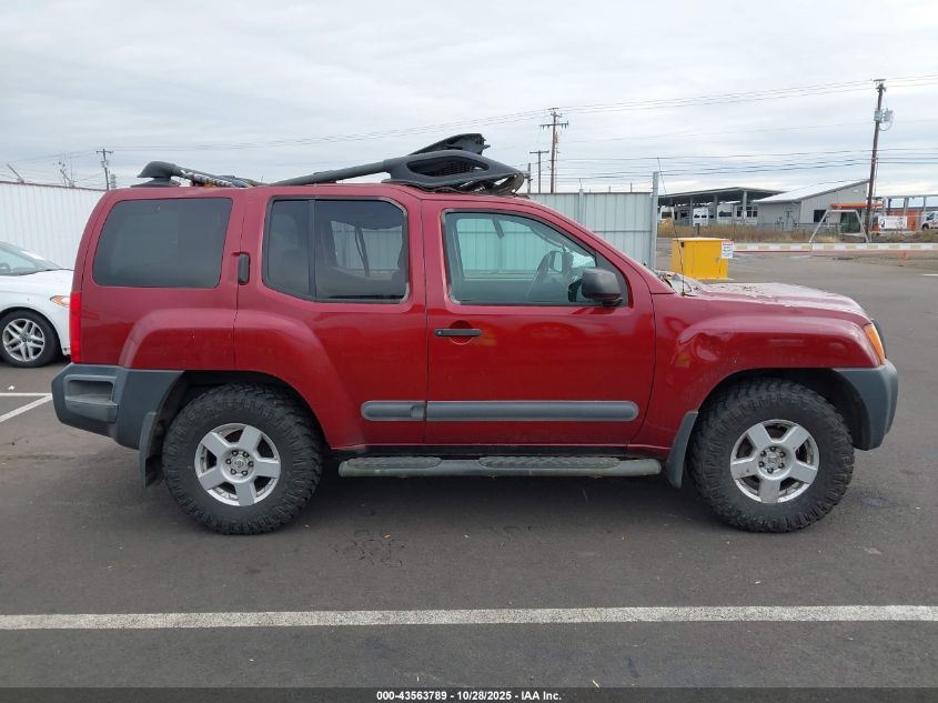 2005 Nissan Xterra S VIN: 5N1AN08W05C629287 Lot: 43563789