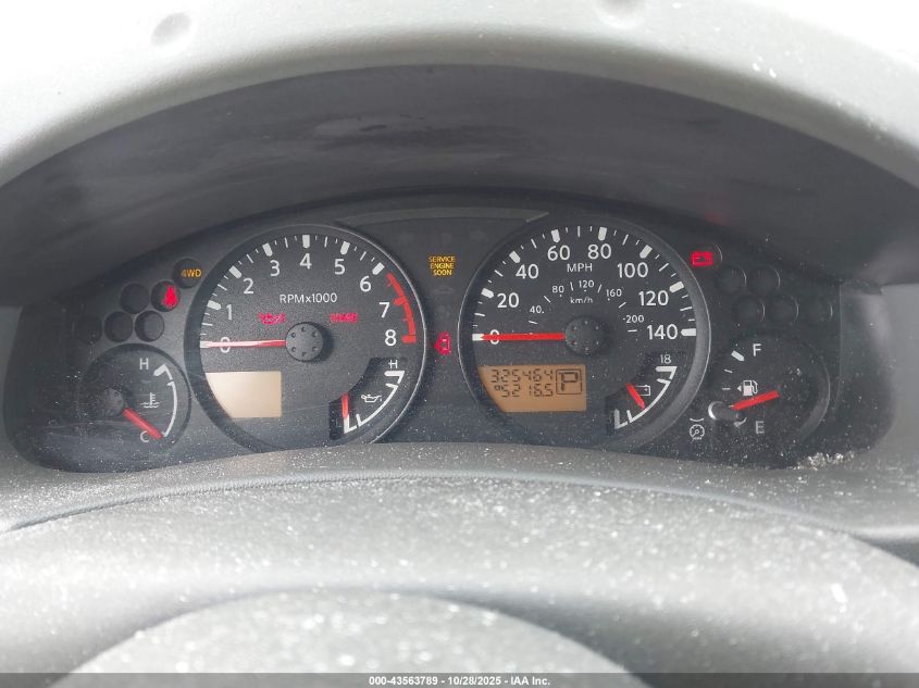 2005 Nissan Xterra S VIN: 5N1AN08W05C629287 Lot: 43563789