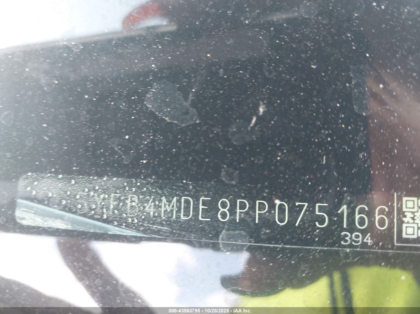 2023 Toyota Corolla Le VIN: 5YFB4MDE8PP075166 Lot: 43563795