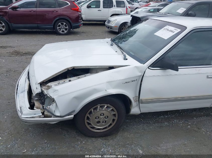 1993 Oldsmobile Cutlass Ciera S VIN: 1G3AG54N8P6451655 Lot: 43564004