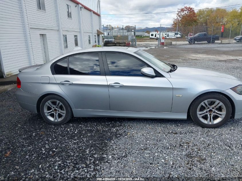 2008 BMW 328I VIN: WBAVA335X8K054866 Lot: 43564229