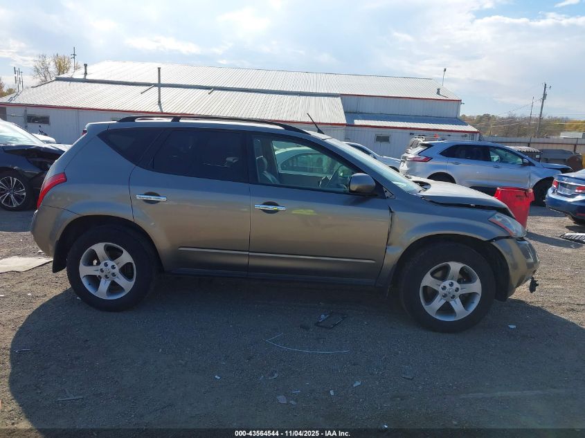 2004 Nissan Murano Sl VIN: JN8AZ08W34W323100 Lot: 43564544