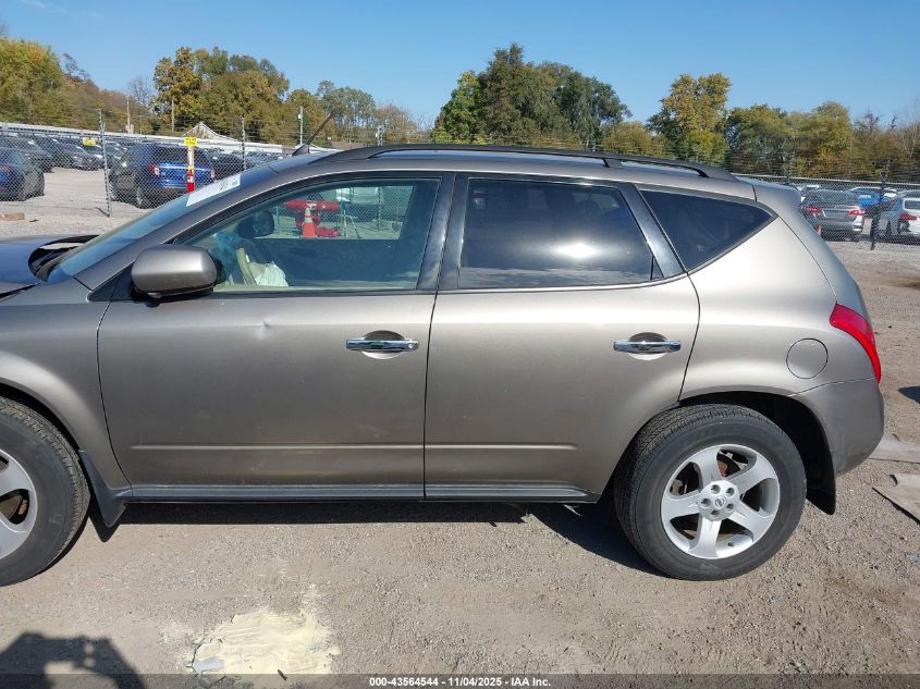 2004 Nissan Murano Sl VIN: JN8AZ08W34W323100 Lot: 43564544