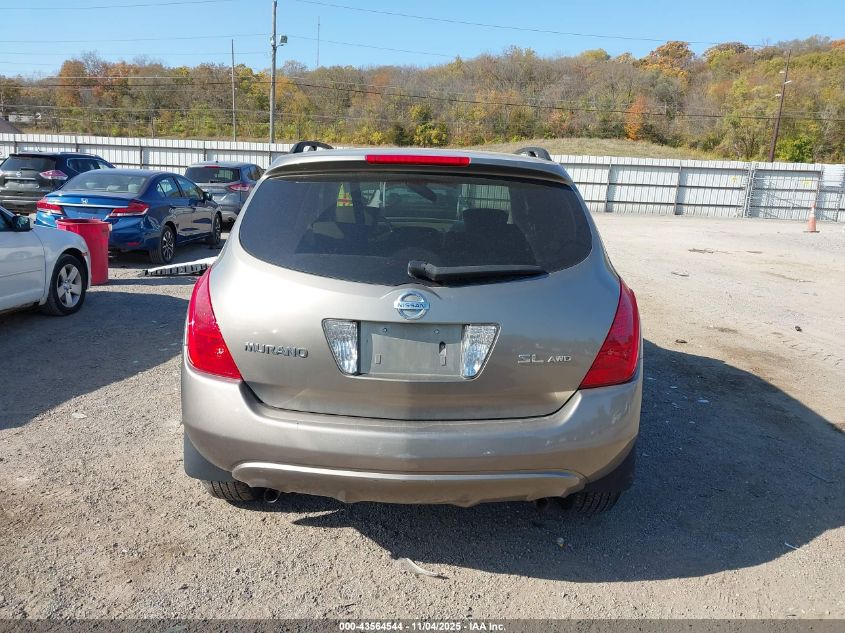 2004 Nissan Murano Sl VIN: JN8AZ08W34W323100 Lot: 43564544