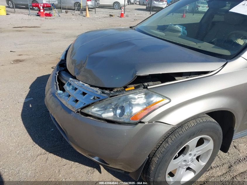 2004 Nissan Murano Sl VIN: JN8AZ08W34W323100 Lot: 43564544