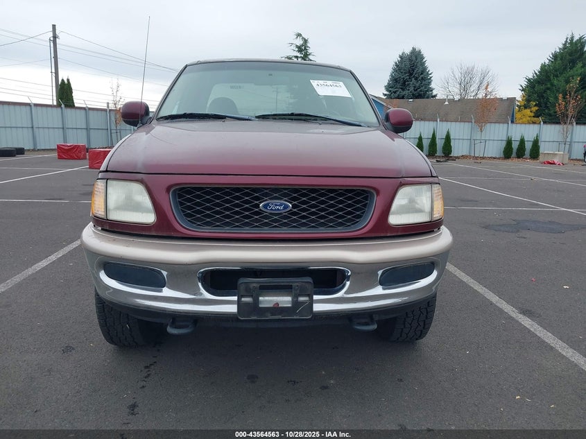 1998 Ford F-150 Lariat/Standard/Xl/Xlt VIN: 2FTZX18W5WCA56728 Lot: 43564563
