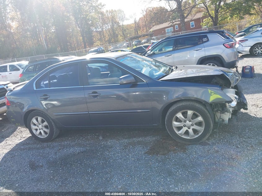 2008 Kia Optima Lx V6 VIN: KNAGE124985259300 Lot: 43564608