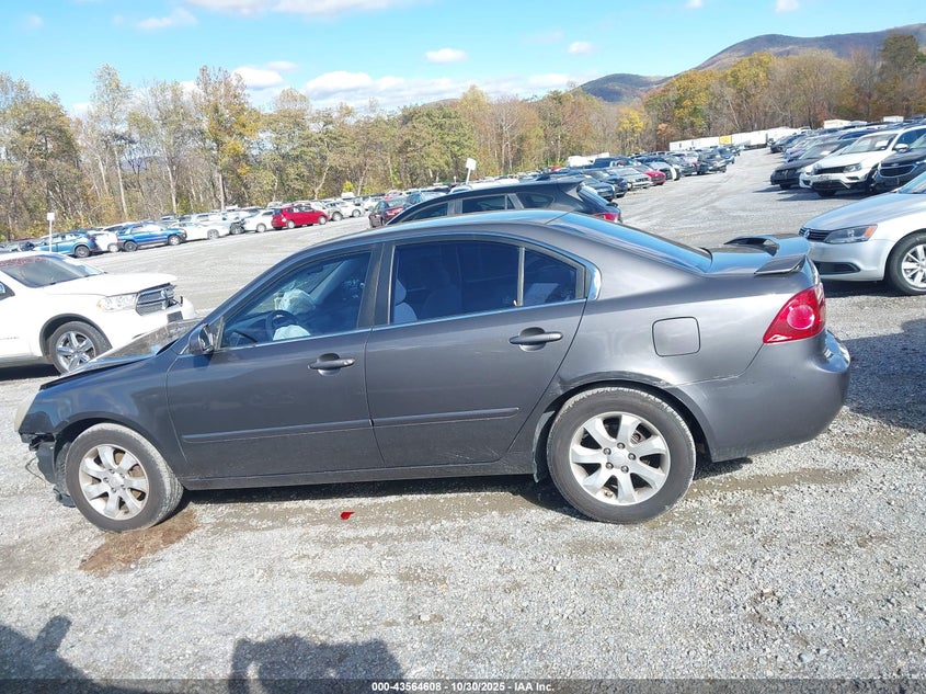 2008 Kia Optima Lx V6 VIN: KNAGE124985259300 Lot: 43564608