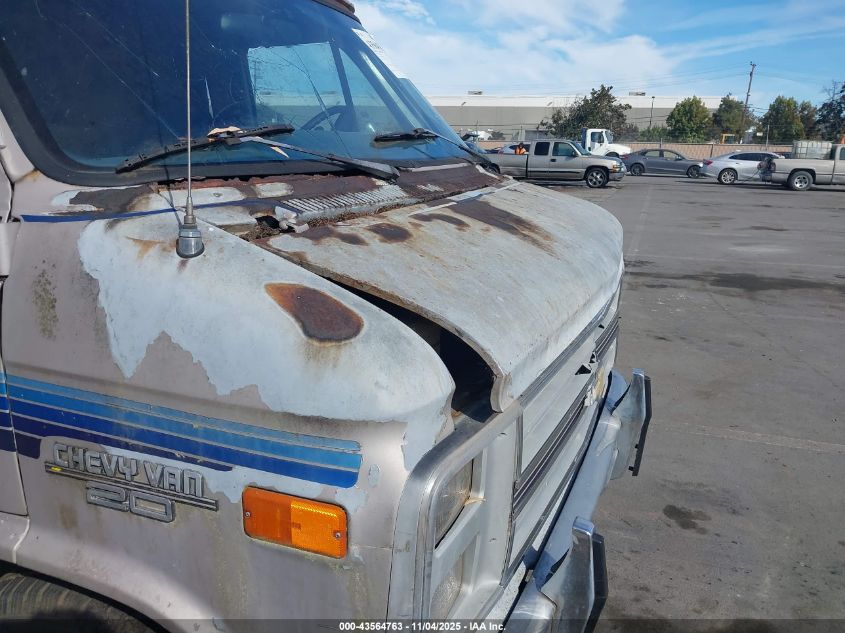 1989 Chevrolet G20 VIN: 1GCEG25K9K7154787 Lot: 43564763