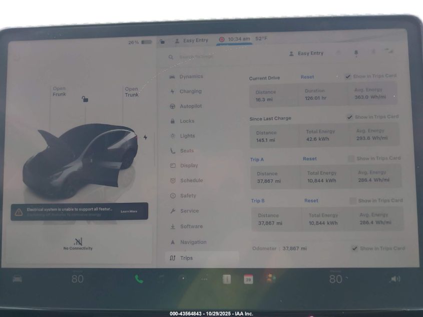 2023 Tesla Model Y Awd/Long Range Dual Motor All-Wheel Drive VIN: 7SAYGDEE8PA176641 Lot: 43564843