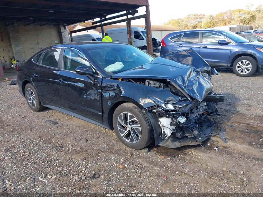 2022 HYUNDAI SONATA HYBRID BLUE - KMHL24JJ8NA048140