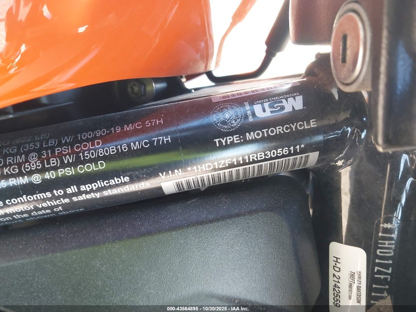 2024 Harley-Davidson Rh975 S VIN: 1HD1ZF111RB305611 Lot: 43564895