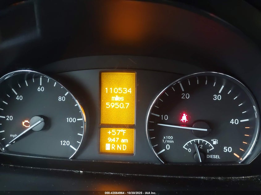 2015 Mercedes-Benz Sprinter 2500 Normal Roof VIN: WDZPE7DC7FP157196 Lot: 43564964