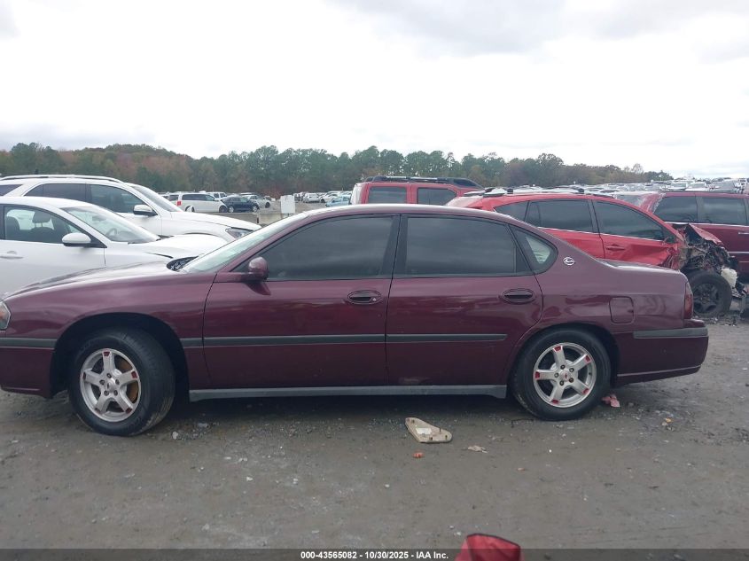 2003 Chevrolet Impala VIN: 2G1WF52E039387182 Lot: 43565082