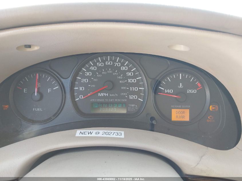 2003 Chevrolet Impala VIN: 2G1WF52E039387182 Lot: 43565082