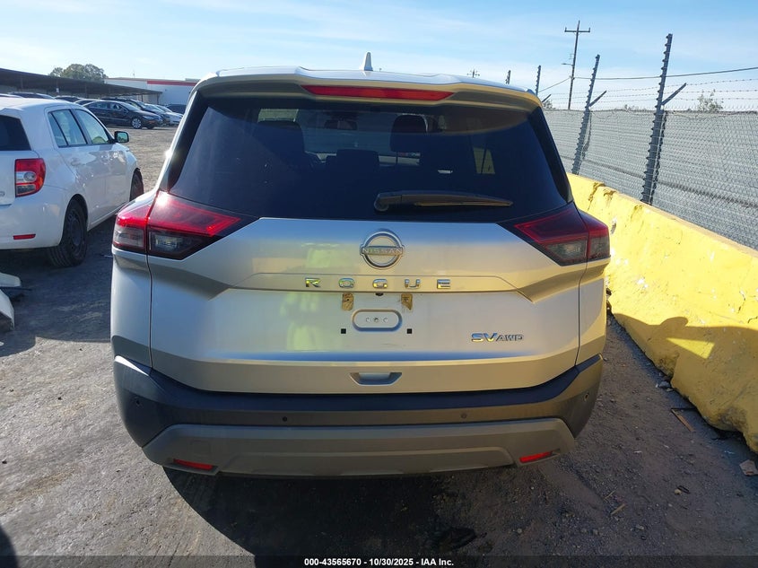 2022 Nissan Rogue Sv Intelligent Awd VIN: 5N1BT3BB3NC719518 Lot: 43565670
